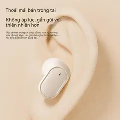 Tai Nghe Nhét Tai Không Dây Hình Hạt Đậu - Bluetooth 5.4, Giảm Tiếng Ồn, Màn Hình Kỹ Thuật Số, Thời Gian Nghe 3-5 Giờ