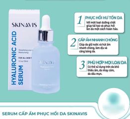 Serum Cấp Ẩm Skinavis 30ml - Phục Hồi Da Với Hyaluronic Acid & Niacinamide, Không Chứa Cồn, Dành Cho Tất Cả Loại Da