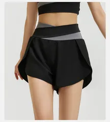 Quần Đùi Lưng Cao Thoáng Khí Nữ - Chất Liệu Spandex Chống Nhăn, Phù Hợp Tập Gym, Yoga, Chạy Bộ - Thời Trang Năng Động