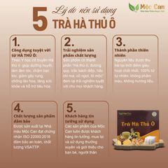 Trà Hà Thủ Ô Mộc Can 62.5g - Hỗ Trợ Lưu Thông Máu, Ngăn Tóc Bạc Sớm - Trà Thảo Mộc Tự Nhiên Dinh Dưỡng