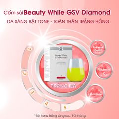 Cốm Sủi Beauty White GSV Diamond - Hỗ Trợ Trắng Da, Ngừa Lão Hóa, Giảm Thâm Nám, Tàn Nhang - Sản Phẩm Làm Đẹp Chất Lượng Cao