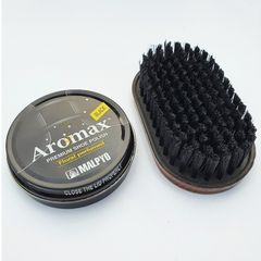 Combo Xi Đánh Bóng Giày Aromax Hàn Quốc và Bàn Chải Vệ Sinh - Dụng Cụ Bảo Vệ Đồ Da Bền Đẹp RUNO