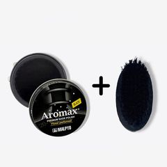 Combo Xi Đánh Bóng Giày Aromax Hàn Quốc và Bàn Chải Vệ Sinh - Dụng Cụ Bảo Vệ Đồ Da Bền Đẹp RUNO