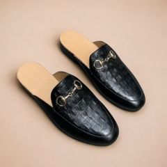 Giày Sục Nam Công Sở Cao Cấp Hàn Quốc Đế Cao Su - Giày Lười Da PU Dập Vân Cá Sấu RUNO G38 Chất Lượng Cao