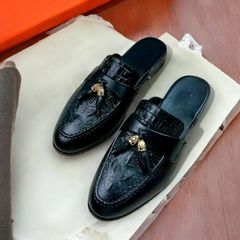 Giày sục nam da cá sấu cao cấp RUNO G39 - Giày lười dễ xỏ, đế cao 3 cm sang trọng, phong cách thời trang công sở.