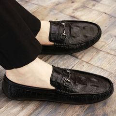 Giày Tây Nam Oxfords Da PU Dập Vân Cá Sấu - Công Sở Đế Cao Su Đúc êm Ái, Chất Lượng Cao Size 38-43 RUNO G31
