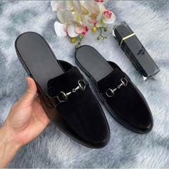 Giày Tây Nam Da PU Cao Cấp - Giày Lười Kiểu Hàn Quốc, Đế Cao Su Chống Trơn Trượt, Dành Cho Chú Rể và Đi Làm, Đi Chơi