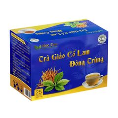 Trà Giảo Cổ Lam Đông Trùng Mộc Can - Hỗ Trợ Tim Mạch, Huyết Áp - Thảo Mộc Tự Nhiên, 25 Gói Lọc, Sản Phẩm Sạch, An Toàn