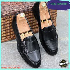 Giày nam Monk Strap da PU cao cấp - Giày cưới chú rể trẻ trung, đế cao su chống trơn trượt RUNO G66, phù hợp mọi phong cách thời trang