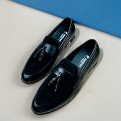 Giày lười nam da PU cao cấp - Giày công sở kiểu Hàn Quốc đế cao su mềm, thời trang trẻ trung, đi làm và tiệc cưới