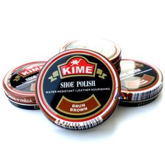 Xi đánh giày KIME cao cấp dạng sáp 38g - Sản phẩm chính hãng bảo vệ và làm bóng giày da màu nâu đen bền đẹp hơn