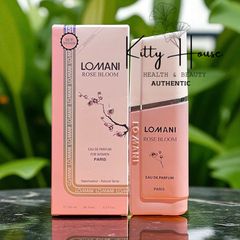 Nước Hoa Nữ Lomani Rose Bloom 100ml - Eau De Parfum Tươi Mát, Sang Trọng, Hương Hoa Nở Rộ, Quà Tặng Hoàn Hảo cho Phụ Nữ