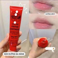 Kem Dưỡng Môi Đa Năng Lucas Papaw 25G - Dưỡng Ẩm, Chống Nẻ, Bảo Vệ Môi - Sản Phẩm Tự Nhiên từ Úc, Dành Cho Mọi Đối Tượng