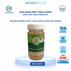 Cao Khô Dây Thìa Canh Risopharma - Giảm Đường Huyết, Ngừa Biến Chứng Tiểu Đường Từ Thiên Nhiên, 100g, Hỗ Trợ Sức Khỏe Tiểu Đường
