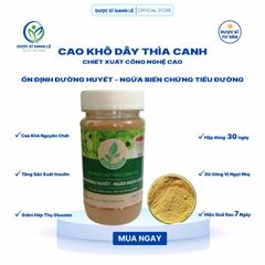 Cao Khô Dây Thìa Canh Risopharma - Giảm Đường Huyết, Ngừa Biến Chứng Tiểu Đường Từ Thiên Nhiên, 100g, Hỗ Trợ Sức Khỏe Tiểu Đường