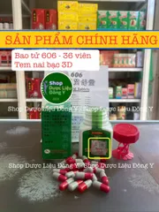 Viên Uống Bao Tử 606 Chính Hãng - Giảm Đau Dạ Dày, Hỗ Trợ Tiêu Hóa, 36 Viên, Thích Hợp Cho Người Viêm Löt Dạ Dày