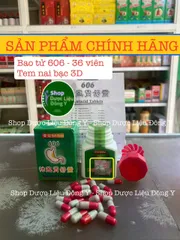Viên Uống Bao Tử 606 Chính Hãng - Giảm Đau Dạ Dày, Hỗ Trợ Tiêu Hóa, 36 Viên, Thích Hợp Cho Người Viêm Löt Dạ Dày