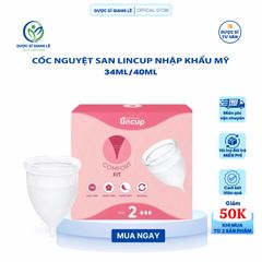 Cốc Nguyệt San Lincup Chính Hãng Mỹ - Silicone Y Tế Mềm Mại, Chống Tràn, Tiết Kiệm, Thân Thiện Môi Trường, Sử Dụng 10 Năm