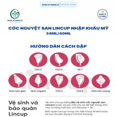 Cốc Nguyệt San Lincup Chính Hãng Mỹ - Silicone Y Tế Mềm Mại, Chống Tràn, Tiết Kiệm, Thân Thiện Môi Trường, Sử Dụng 10 Năm