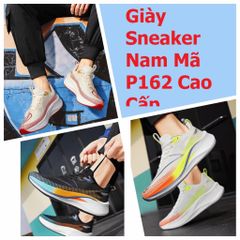 Giày Sneaker Nam Mã P162 Cao Cấp Phong Cách Hàn Quốc - Giày Thể Thao Thời Trang Trẻ Trung, Đi Học, Đi Chơi