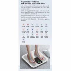 Cân điện tử thông minh miLife S40 - Phân tích 23 chỉ số sức khỏe, tỷ lệ mỡ, béo phì, hỗ trợ ứng dụng, năng lượng mặt trời, chịu tải 180kg
