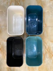 Khay Nhựa Nuôi Cá 5 Lít - Combo Khay Ép Cá Kích Thước 30x17x16cm, Màu Trắng Đen Xanh Dương Ngọc, Phụ Kiện Cá Cảnh Chất Lượng