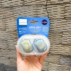 Ty Giả Philips Avent Ultra Soft/Air cho Bé 0-6 Tháng - Ty Chỉnh Nha Mềm Mại, Độc Hại BPA, Giúp Phát Triển Răng Miệng Tự Nhiên