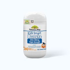 Viên Nhai Nature's Way Kids Smart Bursts DHA 300mg Triple Strength - Hỗ Trợ Phát Triển Não Bộ Cho Trẻ 50 Viên