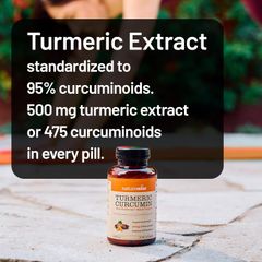 Viên Uống Tinh Nghệ Hữu Cơ Turmeric Curcumin Organic NatureWise Tăng Cường Sức Khỏe (Hộp 90 viên)  - YoungFit