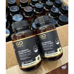 Viên uống bổ não Ginkgo Go Healthy 9000mg - Tăng cường tuần hoàn não tự nhiên, hỗ trợ trí nhớ và sức khỏe não bộ.