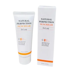 Kem Chống Nắng Nâng Tone Dr Lady Natural Perfection SPF 50+ PA++++ - Bảo Vệ Da & Làm Sáng Da - 60ml Hàn Quốc