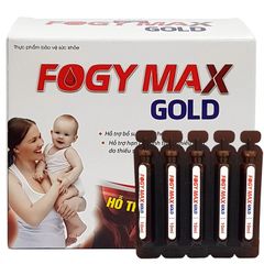 Fogy Max - Sắt III Dạng Nước Bổ Máu Cho Bà Bầu & Người Thiếu Máu - Hộp 20 ống 10ml, Hỗ Trợ Tăng Cường Hồng Cầu