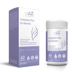 Men Vi Sinh Aussia Probiotics Plus Dành Cho Phụ Nữ - Hỗ Trợ Phòng Ngừa Viêm Nhiễm Phụ Khoa - 60 Viên Bổ Sung sức Khỏe Vùng Kín