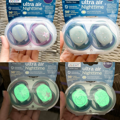 Ty Giả Philips Avent Ultra Air Nighttime Phát Quang Siêu Mềm Dành Cho Bé 6-18M - An Toàn, Chất Liệu Không BPA, Thiết Kế Đối Xứng