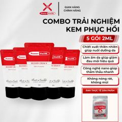Combo 5 Gói 2ml Kem Massage Powerful-X Recovery Cream - Hỗ Trợ Giảm Đau, Phục Hồi Cơ Khớp Từ Hàn Quốc