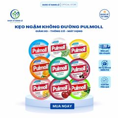 Kẹo Ngậm Pulmoll Không Đường Nhập Khẩu Đức - Giảm Ho, Thông Cổ, Mát Họng, Vitamin C Tăng Đề Kháng Cho Bé 45g