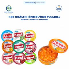 Kẹo Ngậm Pulmoll Không Đường Nhập Khẩu Đức - Giảm Ho, Thông Cổ, Mát Họng, Vitamin C Tăng Đề Kháng Cho Bé 45g