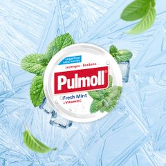 Kẹo Ngậm Pulmoll Không Đường Nhập Khẩu Đức - Giảm Ho, Thông Cổ, Mát Họng, Vitamin C Tăng Đề Kháng Cho Bé 45g