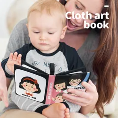 Sách Vải Tiếng Anh Montessori Cho Trẻ 0-12 Tháng - Đồ Chơi Giáo Dục Phát Triển Nhận Thức Với Ảnh Thật Và Hoạt Hình Sống Động