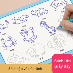 Sách Tập Vẽ Nét Rãnh Cho Bé - Bộ 4 Cuốn Hướng Dẫn Tự Học Vẽ, Phát Triển Kỹ Năng Viết Và Tư Duy Cho Trẻ Em