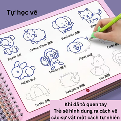 Sách Tập Vẽ Nét Rãnh Cho Bé - Bộ 4 Cuốn Hướng Dẫn Tự Học Vẽ, Phát Triển Kỹ Năng Viết Và Tư Duy Cho Trẻ Em