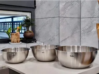 Bộ 3 tô Fissler GmbH - Thiết Kế Thông Minh Inox 304 Chống Gỉ, An Toàn Sức Khỏe, Tiện Lợi Cho Mọi Gian Bếp