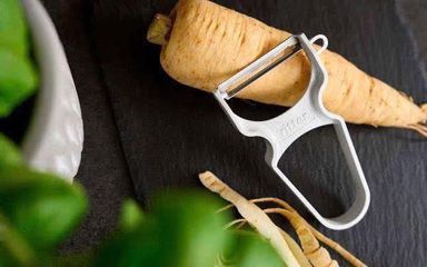 Dụng Cụ Nạo Rau Củ RITTER - Thiết Kế Đức, Lưỡi Dao Thép Không Gỉ Siêu Bền, Tiết Kiệm Thực Phẩm, Dụng Cụ Bếp Tiện Lợi