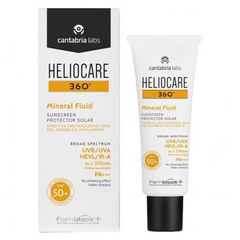 Kem Chống Nắng Heliocare 360 Mineral Tolerance Fluid SPF 50 PA++++ 50ml - Bảo vệ da toàn diện chống UVA/UVB, nhẹ nhàng, không gây kích ứng