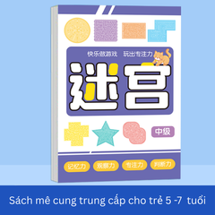 Bộ sách mê cung phát triển tư duy - Tư duy logic cho trẻ từ 3 đến 10 tuổi - Học tập và giải trí sáng tạo