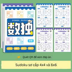 Bộ Sách Sudoku Phát Triển Tư Duy Cho Trẻ Em - Rèn Luyện Logic và Khả Năng Tập Trung - Bao Gồm 3 Cuốn Từ Sơ Cấp Đến Cao Cấp
