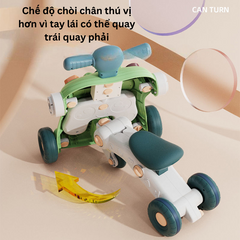 Xe Tập Đi Chòi Chân Đa Năng Có Nhạc Bảng Bận Rộn Chống Lật - Phát Triển Trí Não Cho Bé 10 Tháng Đến 4 Tuổi