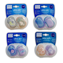 Ty Giả Philips Avent Ultra Soft/Air Cho Bé 6-18M - Núm Ty Chỉnh Nha An Toàn, Dễ Chịu, Không Chứa BPA, Hàng Mỹ