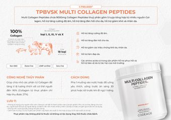 Bột Collagen Codeage Hydrolyzed Multi Collagen Peptides 567g - Sản phẩm bổ sung collagen thủy phân, có 5 loại collagen cần thiết cho sức khỏe da và khớp