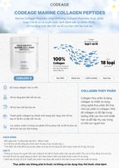Bột Uống Collagen Codeage Wild-Caught - Peptides Biển 450g, Collagen Tuýp I & III Hỗ Trợ Da Căng Mịn, Giảm Nếp Nhăn